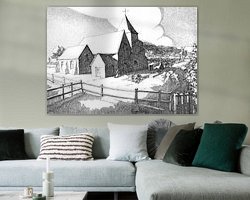 Example of the artwork in a room