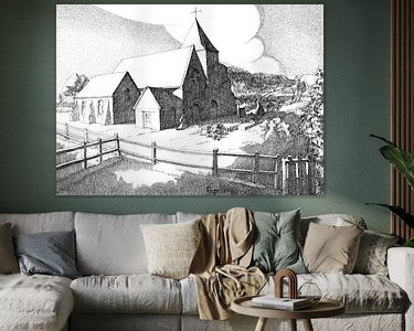 Example of the artwork in a room