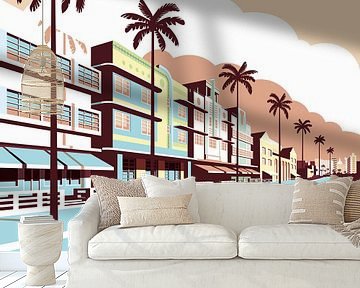 Ocean Drive, South Beach Miami van Remko Heemskerk