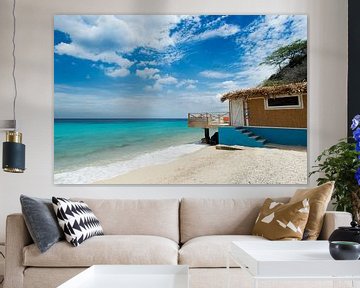 Stand house sur une plage tropicale sur Keesnan Dogger Fotografie