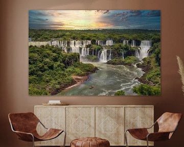The Iguazu Falls on the Argentine side. by Jan Schneckenhaus