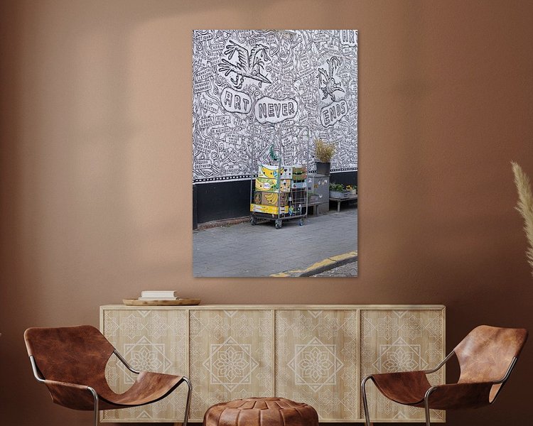 Example of the artwork in a room