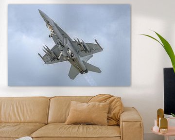 Take-off Boeing F/A-18F Super Hornet. by Jaap van den Berg