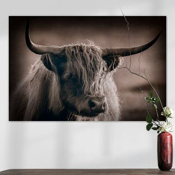 Schottischer Highlander Sepia