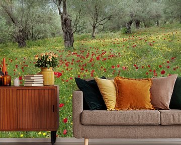 Olives and poppies van jowan iven