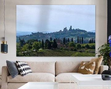 San Gimignano skyline van Peter Baier