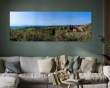 Panorama Toscane van Peter Baier