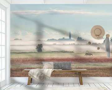Wormer wakes up in the fog by Pieter Struiksma