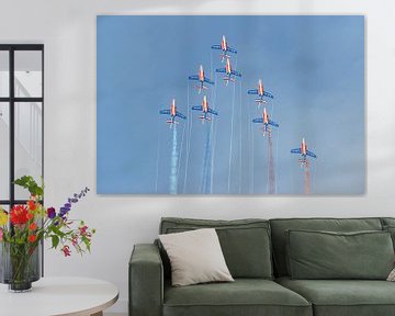 Patrouille de France in action during AIR14. by Jaap van den Berg