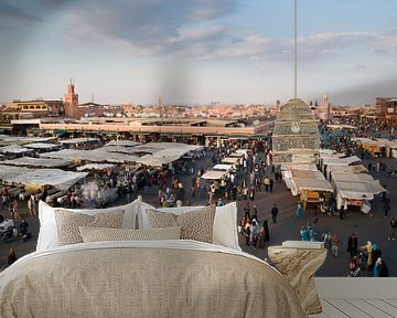 Djemaa el fna, Marrakech van Keesnan Dogger Fotografie