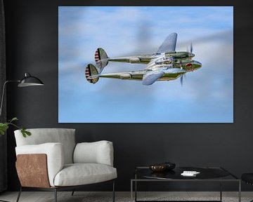 Lockheed P-38 Lightning van de Flying Bulls. van Jaap van den Berg