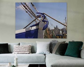 Anker eines Schiffes in Büsum von Babetts Bildergalerie