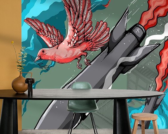 Example of the artwork in a room