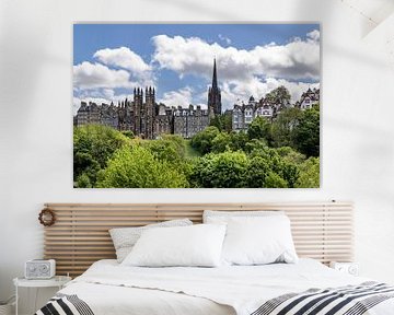 Edinburgh Oude Stad Skyline van Melanie Viola
