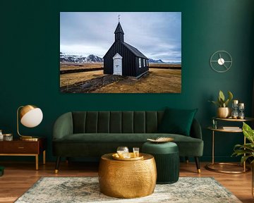 Église noire de Budir à Snaefellsnes, Islande sur ViaMapia