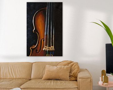 Violin painting