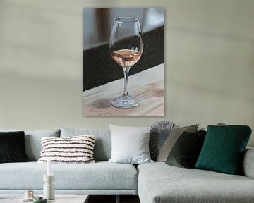 Painting wineglass