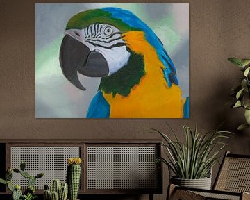 Macaw painting