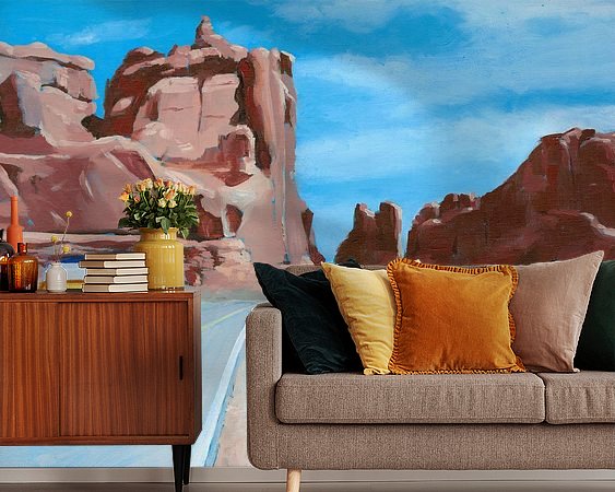 Example of the artwork in a room