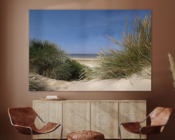 Dune, beach and sea by Peter Bartelings