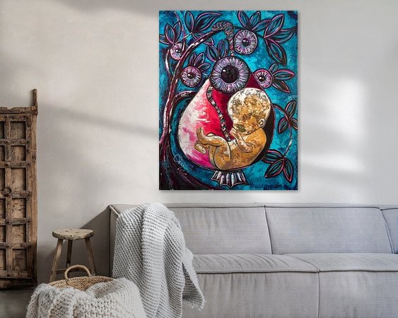 Example of the artwork in a room