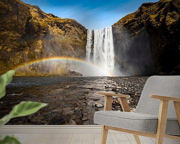 De Skogafoss waterval in IJsland van ViaMapia