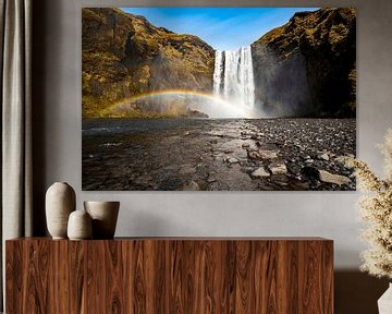 Skogafoss waterfall on Iceland by ViaMapia