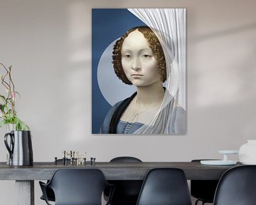 Ginevra de' Benci - Moderned Art van Marja van den Hurk