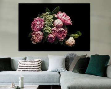 Enchanting peonies by marlika art