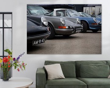 Wonderful vintage Porsches in a row