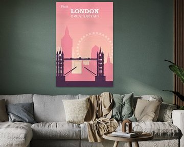 Londoner Skyline von Walljar