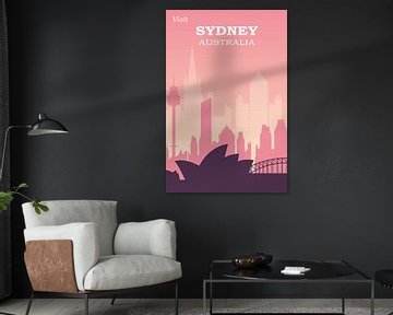 Australia Sydney Skyline by Walljar