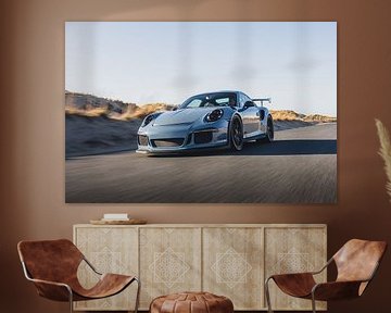 Driving Porsche GT3 RS on the Maasvlakte by Sebastiaan van 't Hoog