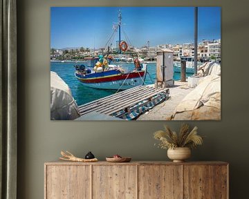 Beautiful harbor (fishing boat) in the Greek town of Sitia by Jeroen Somers