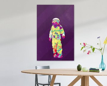 Spaceman AstronOut (Paars) van Gig-Pic by Sander van den Berg