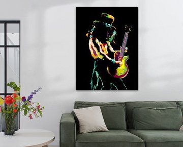 De Rocker Slash in Verbazingwekkende pop-art van miru arts