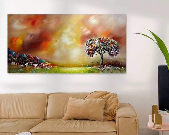 Example of the artwork in a room