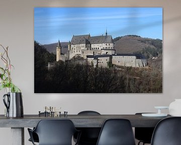 Kasteel Vianden Winteruitzicht, Luxemburg van Imladris Images